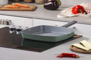 Tigaie grill Fackelmann Balance 28x28 cm aluminiu reciclat ceramica compatibila inductie - Img 2
