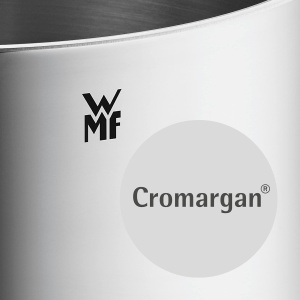 Tigaie ovala WMF Schmorpfanne 38x26 cm cu capac din sticla inox Cromargan antiaderenta compatibila inductie - Img 7