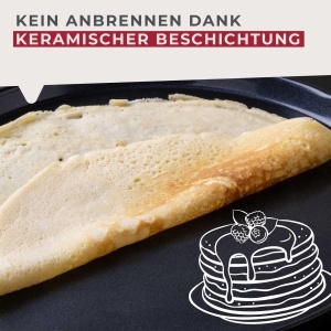 Tigaie pentru clatite Fackelmann Soft O28 cm aluminiu forjat invelis ceramic Greblon CK2 - Img 4