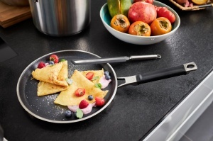 Tigaie pentru Crepes ROSLE SILENCE PRO, 28 cm, inox 1810, antiaderenta - Img 2