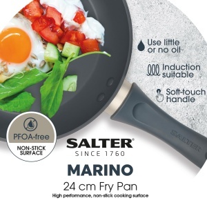 Tigaie Salter BW12258EU7, 24cm, antiaderenta, PFOA-free, culoare Marino - Img 3