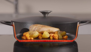 Tigaie Tefal Trattoria E21872 28 cm Aliaj Aluminiu Antiaderenta Compatibila cu Inductie - Img 6