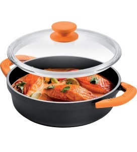 Tigaie Tescoma SmartCLICK 28 cm, cu manere detasabile din silicon - Img 2