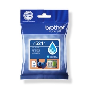 Tintenpatrona Brother LC521C, Cyan, 500 pagini, Originala