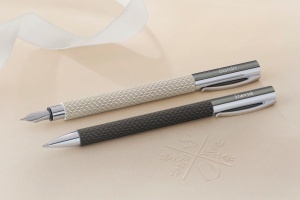 Tintenroller Faber-Castell Ambition OpArt Black Sand, corp din rasina, clip metalic - Img 4