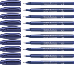Tintenroller Schneider Topball 847, 0,5 mm, culoare albastra, 10 bucati