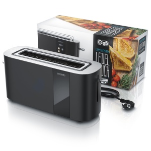 Toaster 2 felii Arendo LEVEL TOUCH, 1000W, 6 trepte rumenire, display LED, negru - Img 8