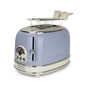 Toaster Ariete Vintage 155, 2 feliute, 810W, albastru