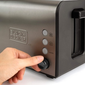 Toaster BlackDecker BXTO1000E 1000W Fante Extra Lungi 7 Trepte de Rumeneala - Img 4