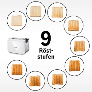 Toaster Bosch Styline TAT8611N, 800W, Functie Lift, InoxAlb - Img 6