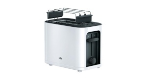 Toaster Braun HT 3010 WH, 7 Rostgrade, Culoare Alba, Cu Functie De Incalzire