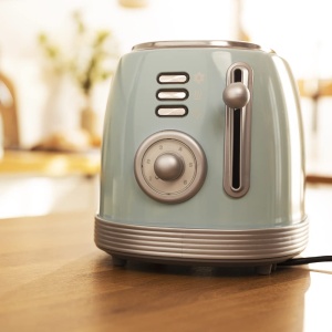 Toaster Cecotec ToastTaste 800 Vintage, 850 W, 2 felii, Albastru - Img 5
