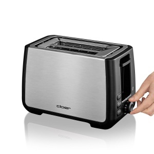 Toaster Cloer 3569 Negru 1000W Functie Check si Design din Inox - Img 7