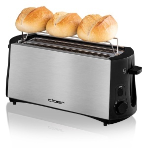 Toaster Cloer 3719 pentru 4 felii, 1380 W, negruinox - Img 3