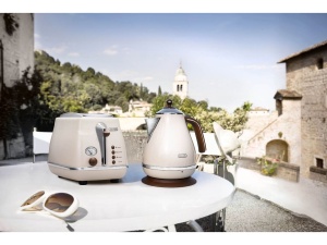 Toaster DeLonghi Icona Vintage CTOV 2103.BG, 2 fante, 6 niveluri rumenire, bej - Img 2