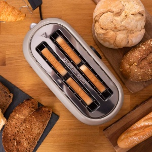 Toaster digital Cecotec ClassicToast 15000, 1500 W, 4 felii, 2 sloturi extra-largi, bej - Img 3