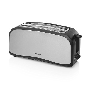Toaster din inox Tristar BR-1046 cu 6 niveluri de rumenire si suport pentru chifle