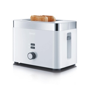 Toaster GRAEF TO61, 2 felii, 6 nivele de rumenire, alb