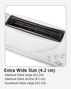 Toaster HAEGER BULGARI 1000W, 4.2 cm, Alb - Img 3