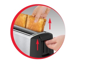 Toaster Moulinex Subito 4, 1700 W, 2 fante, inox - Img 2