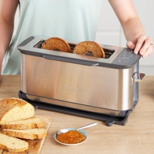 Toaster Ninja Foodi 3-in-1, Grill si Panini-Presa, Inox, ST202EU - Img 2