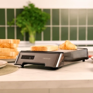 Toaster orizontal Cecotec NiceSlice, 1000W, finisaj inox, 6 niveluri de rumenire - Img 4