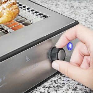 Toaster orizontal Cecotec Turbo Easy Toast Inox, 900 W, 6 trepte, argintiu - Img 4