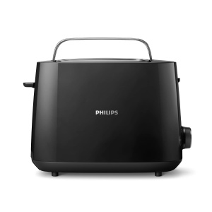 Toaster Philips HD2581, 2 felii, 8 niveluri de rumenire, negru