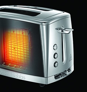 Toaster Russell Hobbs Luna 23221-56 2 felii Gri inox 6 trepte de rumenire Functie decongelare - Img 6