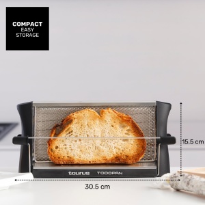 Toaster Taurus 960632 700W Inox Compatibil cu Toate Tipurile de Paine - Img 7