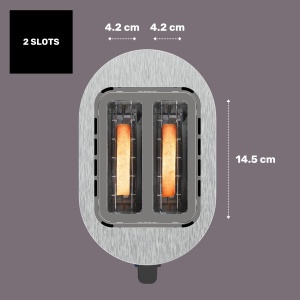 Toaster Taurus Mytoast II Legend 900W 2 felii inox - Img 7