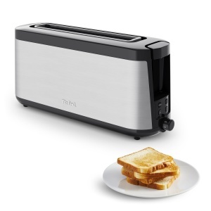 Toaster Tefal Element TL430811, inoxnegru, 4 functii, brat de ridicare