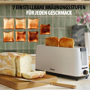 Toaster Tristar BR-1056, 900W, 7 niveluri de rumenire, alb - Img 4
