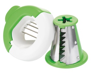 Tocator electric Moulinex DJ8115 | Tocatoare Fresh Express Max | 5 Insertii de tambur Functie zaruri | 260 W | Finisaj rosu rubiniu | alb/rosu metalizat | 14 cm L x 27 cm L x 19 cm H - Img 5