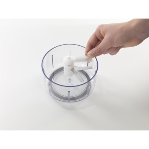 Tocator manual Metaltex Rotomac 251680084 09L lame inox alb - Img 2