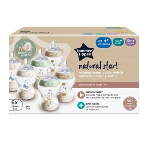 Tommee Tippee Biberoane Natural Start Anti-Colici 260ml Set 6 Buc - Img 2