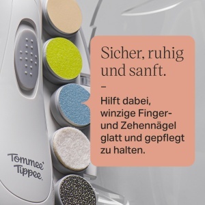 Tommee Tippee Trimmer Electric pentru Unghii Bebelusi si Adulti cu LED si 6 Capete de Pilire - Img 5