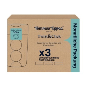 Tommee Tippee Twist Click Rezerve 3x105m Antibacteriene pentru Cos de Scutece - Img 2