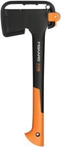 Topor universal Fiskars X10-S 44 cm otel de inalta calitate maner din plastic ranforsat negruportocaliu