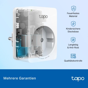 TP-Link Tapo Smart Wi-Fi Socket Tapo P110 cu control al consumului de energie, Smart Home Alexa Socket, Functioneaza cu Alexa, Google Home, Control vocal, Acces de la distanta, Nu este necesar Hub, Mini - Img 8
