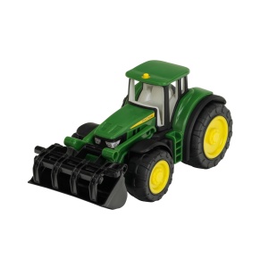 Tractor John Deere 124 cu roti silentioase, pentru copii de la 3 ani