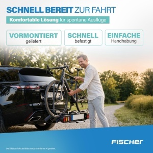 Transportor bicicleta FISCHER Proline Evo 2, pentru 2 biciclete, negru, 60 kg - Img 4