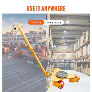 Transportor industrial VEVOR GYW-3T 3 tone roti PU 360deg otel carbon - Img 6