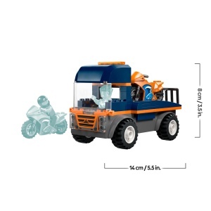 Transportor LEGO City cu Motociclete 60491, 88 piese, pentru copii de la 4 ani - Img 9