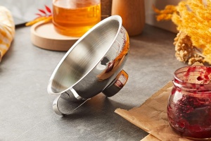 Trichter WMF Gourmet O 14 cm Cromargan Otel Inoxidabil Spalare Automata - Img 2