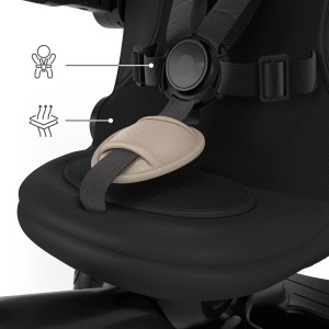 Tricicleta Kinderkraft Aveo 2 PRO 6in1, Bej, Compacta si Regabila - Img 9
