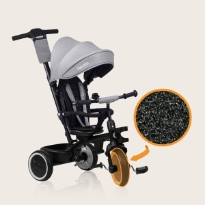 Tricicleta Lionelo Berry pentru copii, 9 luni - 5 ani, 25 kg, cu maner ajustabil - Img 2