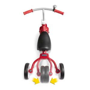 Tricicleta Radio Flyer pentru joaca, tricicleta rosie pentru copii mici, bicicleta fara pedale si vehicul pentru copii de la 1 la 3 ani - Img 7