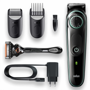 Trimmer barba Braun BT3341 NegruVerde 39 setari lungime lame durabile - Img 6