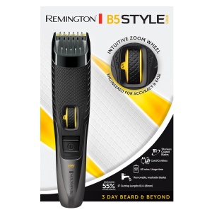 Trimmer barba Remington MB5000, 17 setari lungime, lame titan, autonomie 60 min
